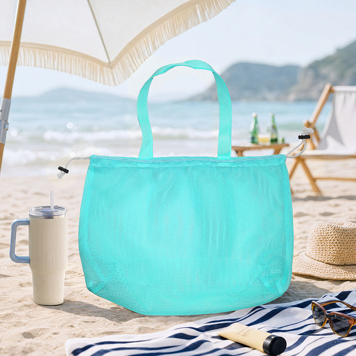 Versatile Beach Bag In Airy Mesh Design Stornfield