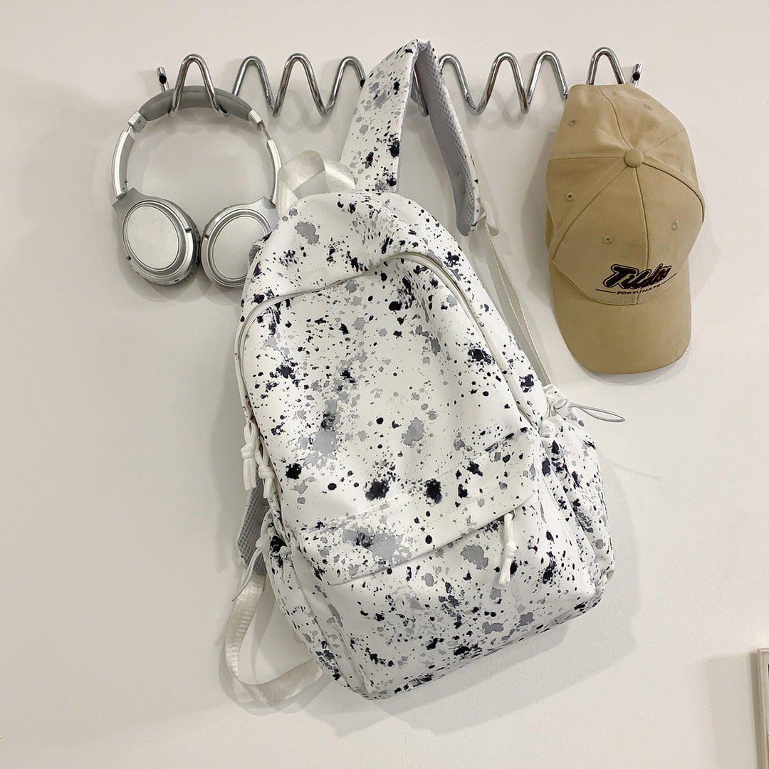 Artistic Splash-Patterned Backpack Stornfield
