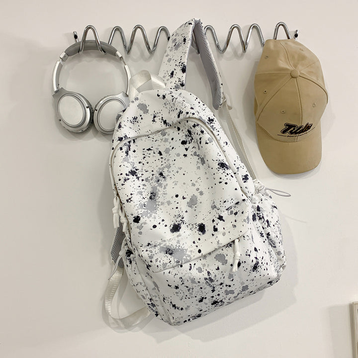 Artistic Splash-Patterned Backpack Stornfield