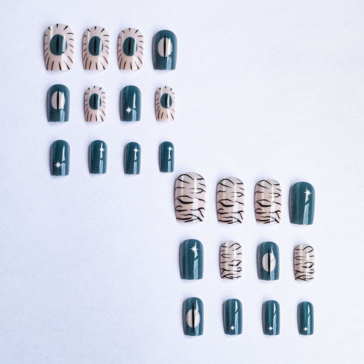 Artistic Abstract Nail Art Set