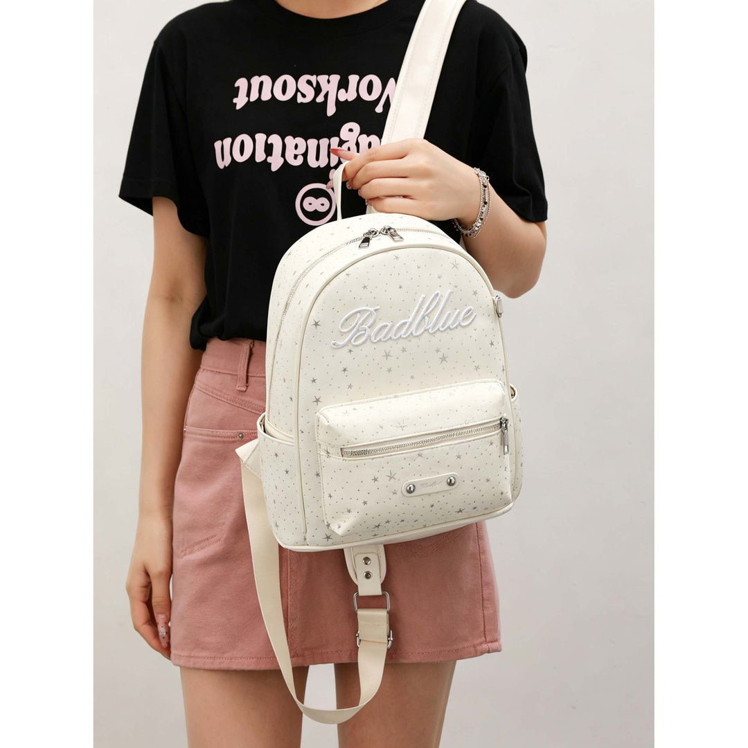 Star-Embellished Casual Backpack Stornfield