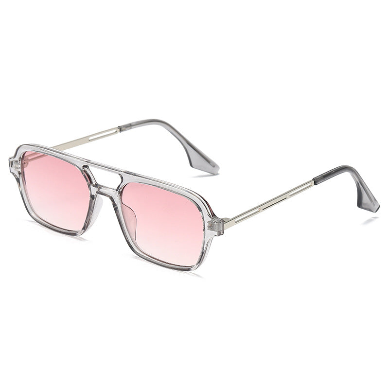 Women's trendy square sunglasses with transparent frame and gentle lenses Stornfield