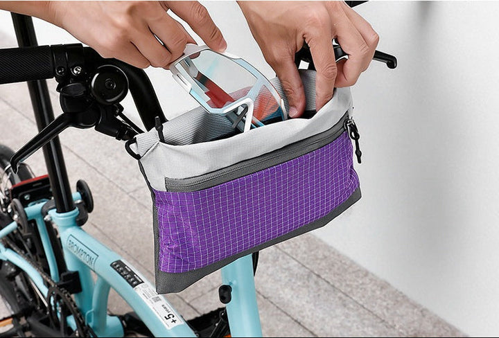 lightweight urban grid-pattern crossbody organizer bag with exterior zip pocket and adjustable strap Stornfield