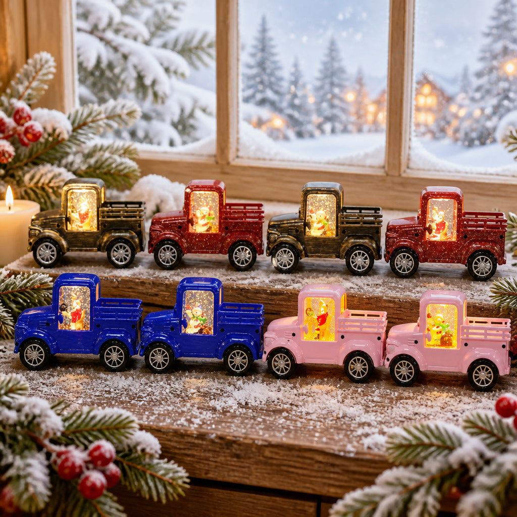 Light-Up Christmas Truck Decoration