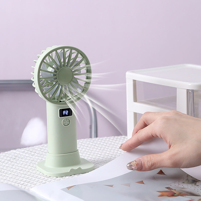 Unisex Portable USB Fan with LCD Display and Variable Speed Control Stornfield