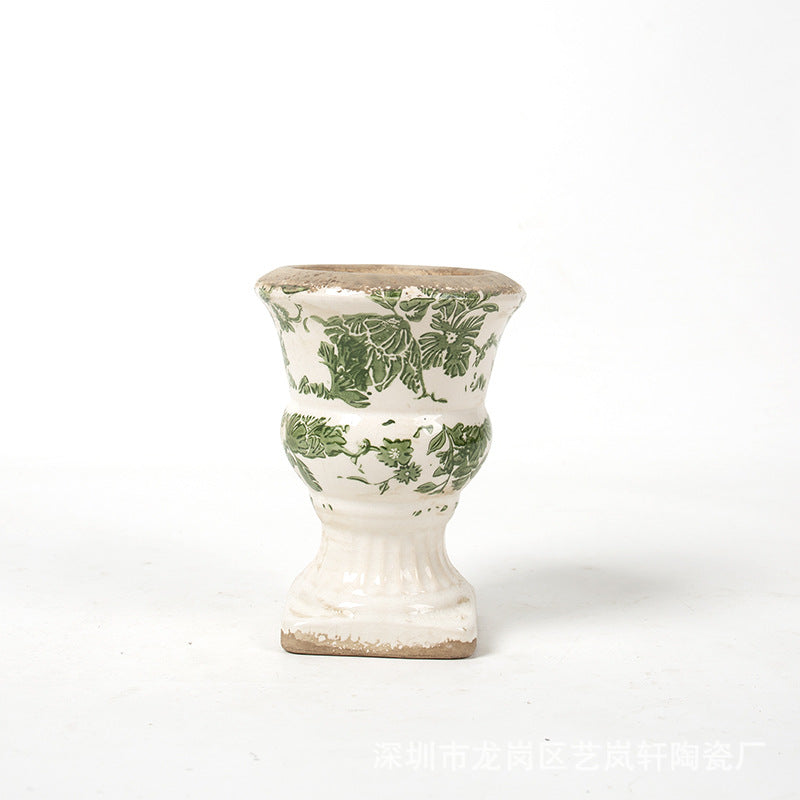 Floral Ceramic Planter Stornfield