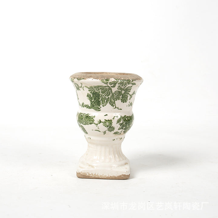 Floral Ceramic Planter Stornfield
