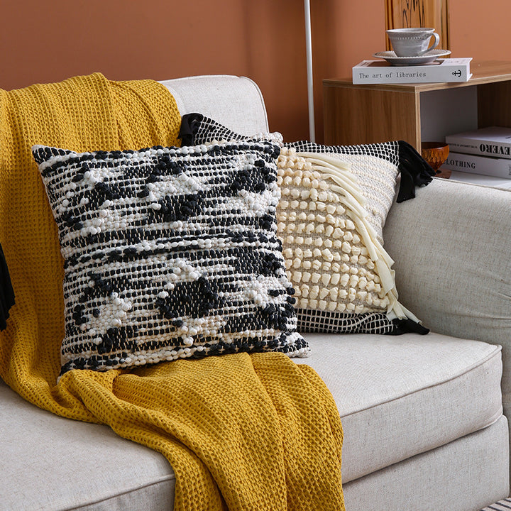 Textured decorative pillow