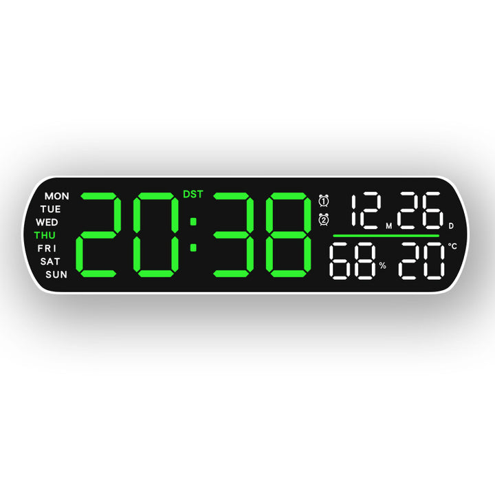 Digital wall clock with temperature and hygrometer display Stornfield