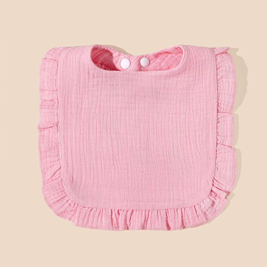 Soft Ruffled Muslin Baby Bib Stornfield