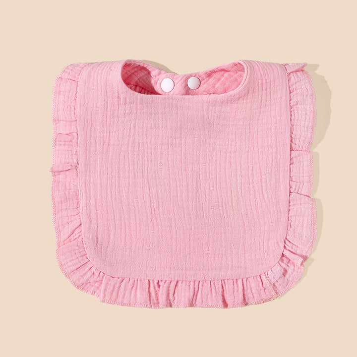 Soft Ruffled Muslin Baby Bib Stornfield