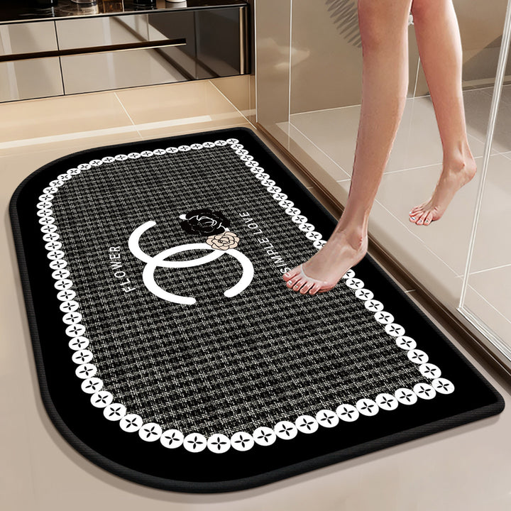 Stylish Abstract Design Bath Mat