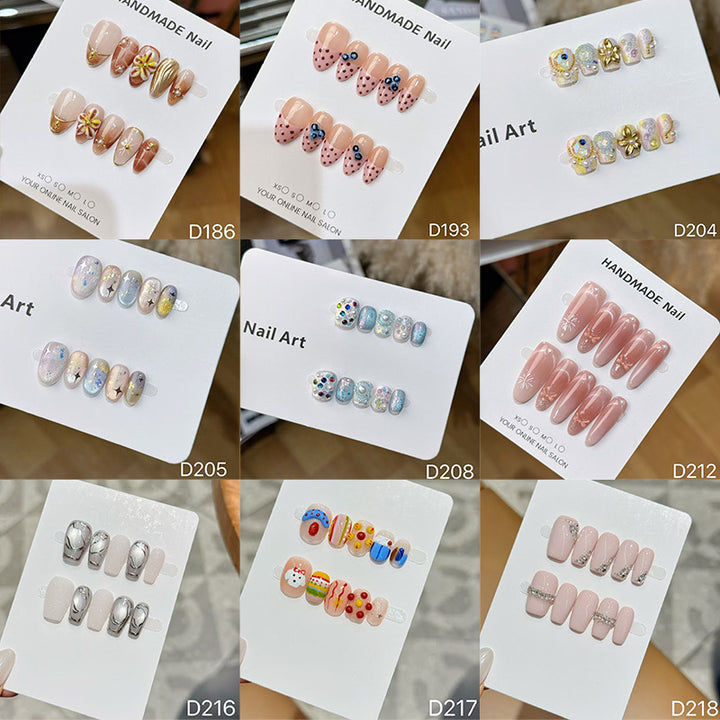 Handmade Decorative Press-On Nail Set
