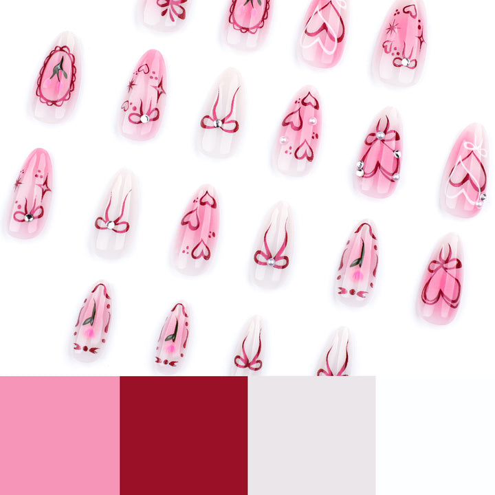 Artful Nail Art with Romantic Heart Design Stornfield