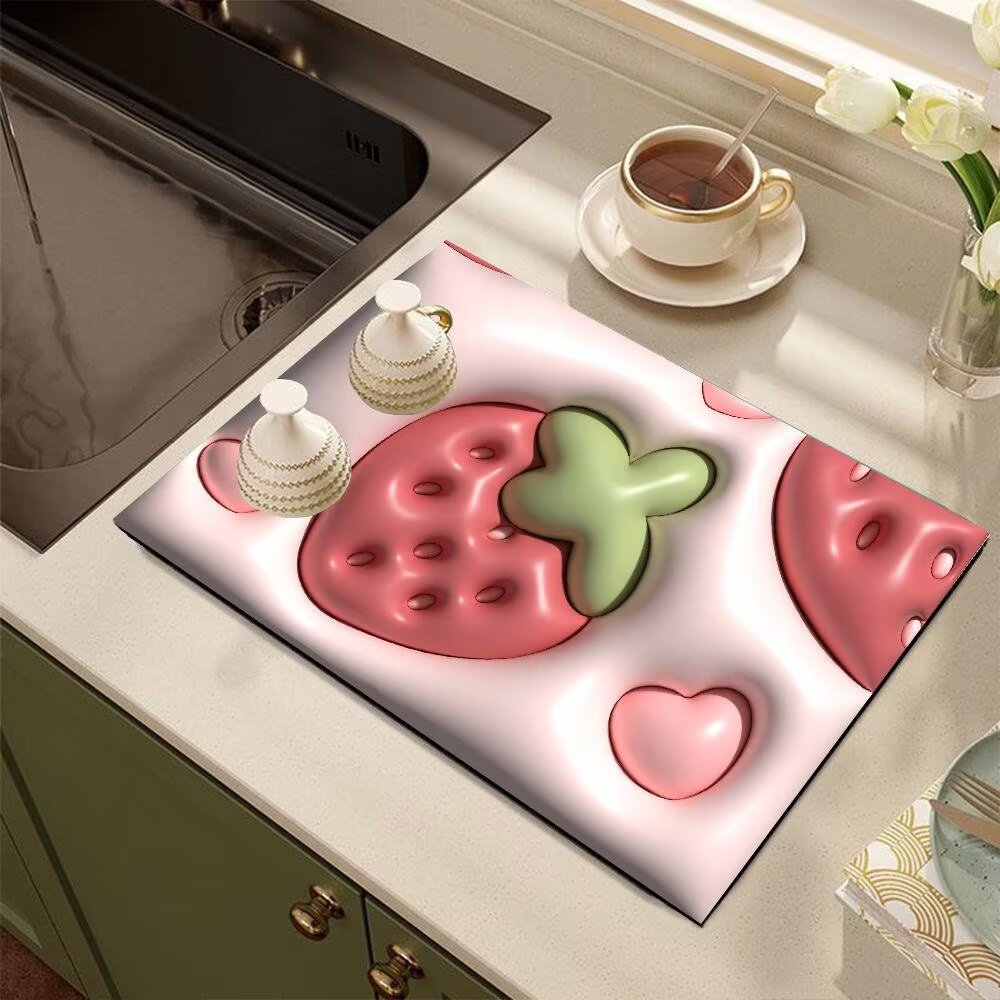 Cute Cartoon Dog-Themed Kitchen Mat Stornfield