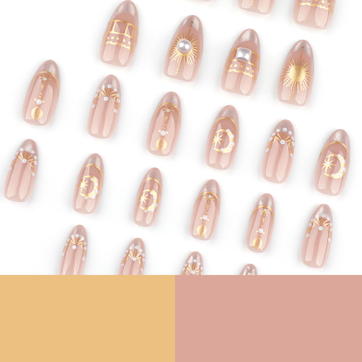 Glamorous nail art with fine gold accents Stornfield