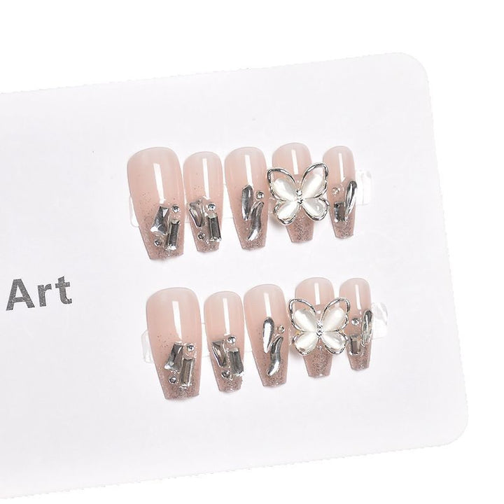 Premium Decorative Butterfly Press-On Nail Extensions Stornfield