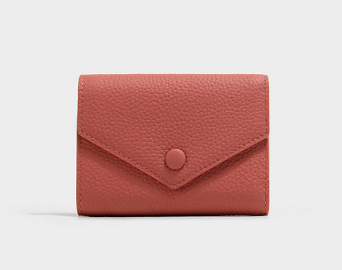 Textured Leather Cardholder Wallet