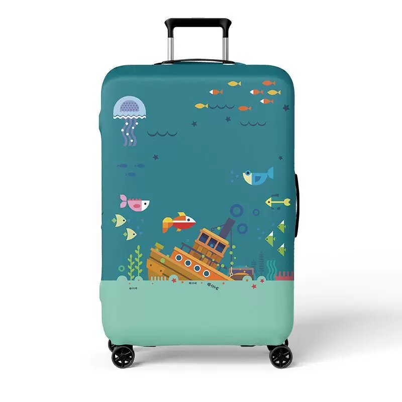 Women's hard shell suitcase with exciting travel motif Stornfield