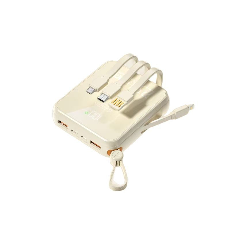 Portable power bank with integrated charging cable and LED display Stornfield