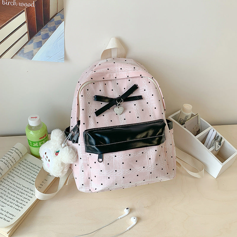 Polka Dot Patterned Mini Backpack Stornfield