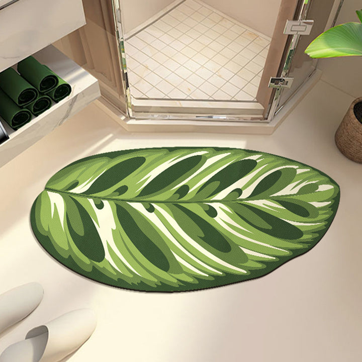 Leaf-Shaped Non-Slip Bath Mat