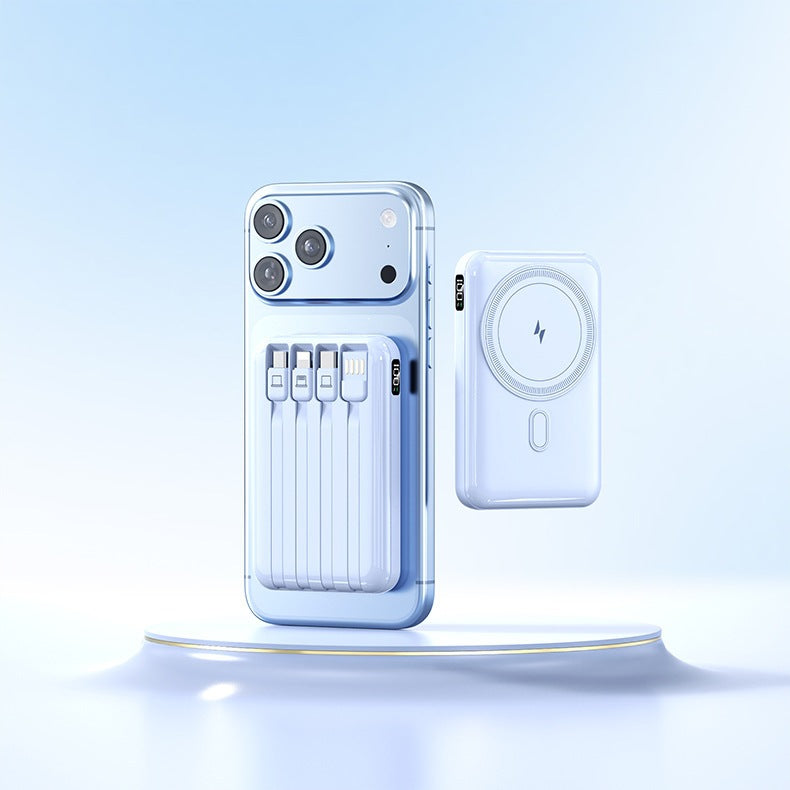 Power bank with integrated charging cable and stylish design Stornfield