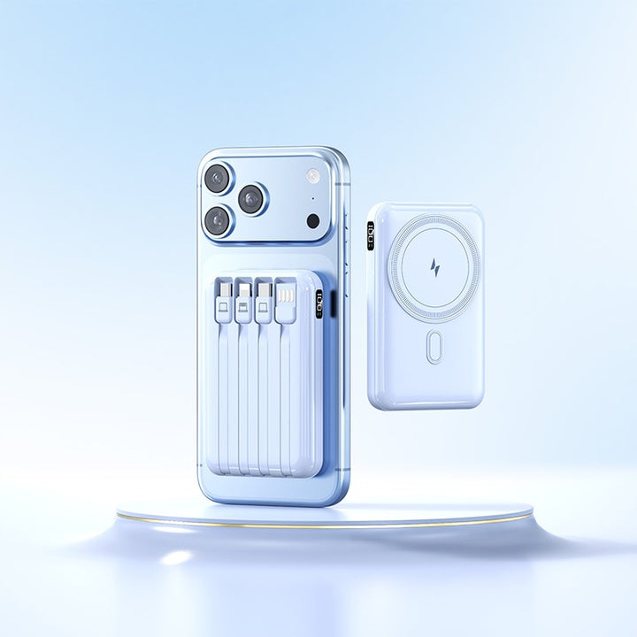 Power bank with integrated charging cable and stylish design Stornfield