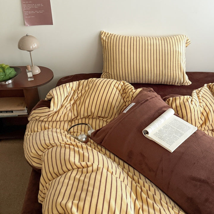 Ultra-Soft Striped Bedding Set