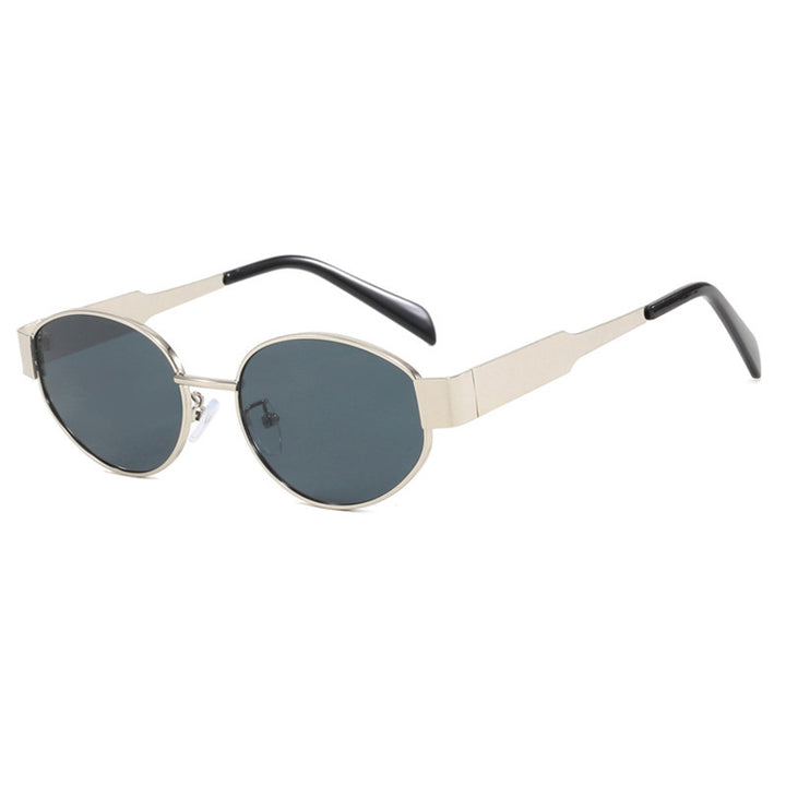 Fashionable oversized sunglasses with metal frame Stornfield