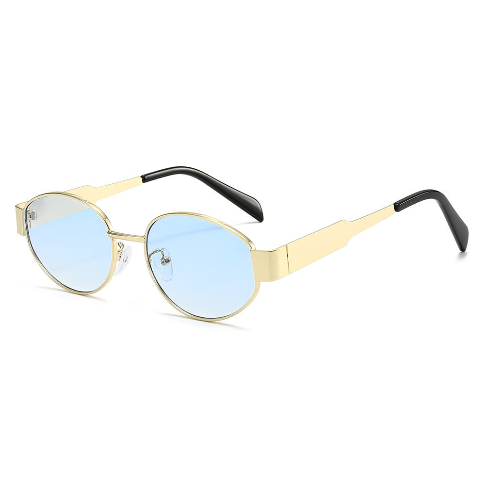 Fashionable oversized sunglasses with metal frame Stornfield
