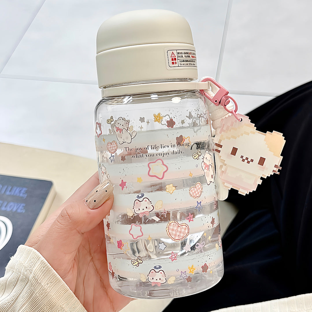 Ladies versatile drinking bottle with integrated keychain Stornfield