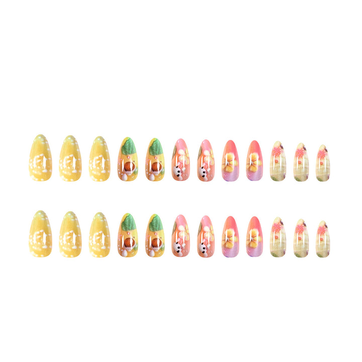 Exquisite nail art with colorful floral designs Stornfield