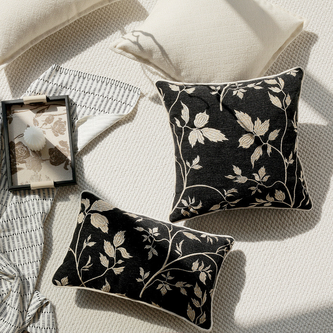 Structured decorative cushions with elegant design