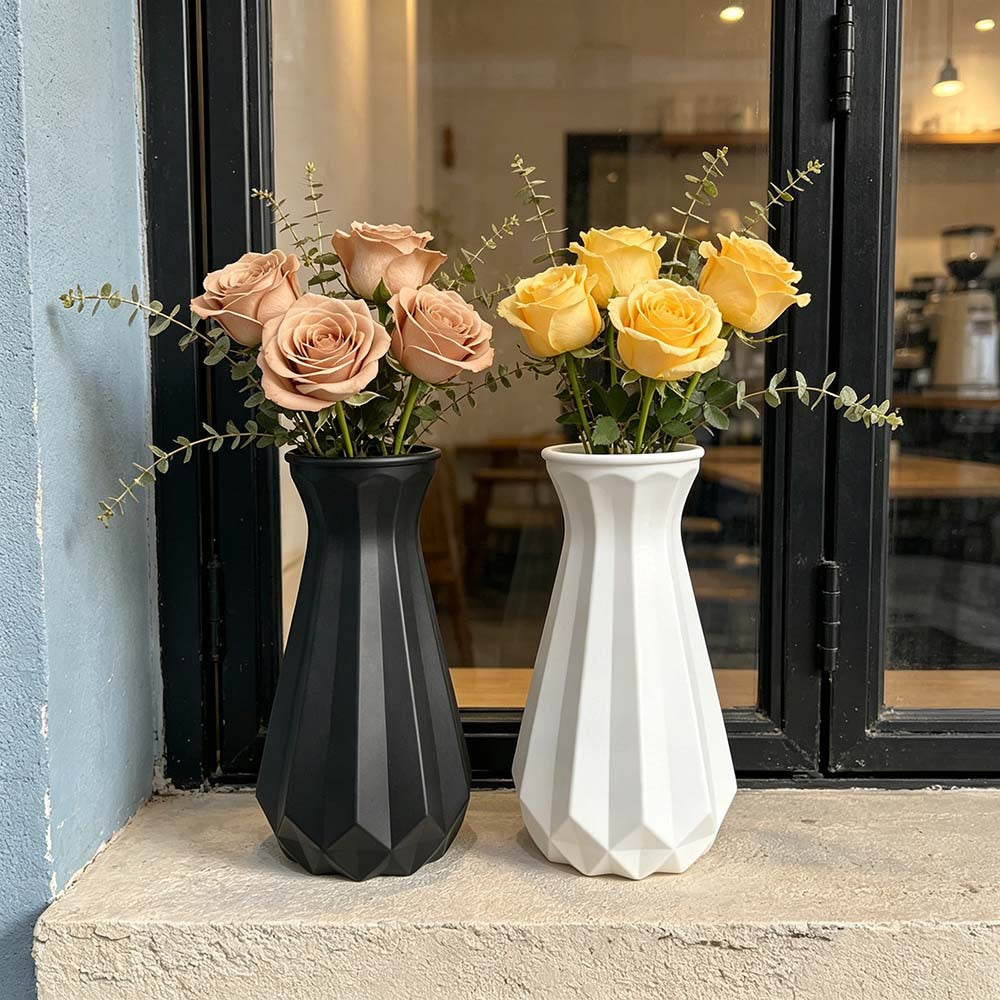 Geometric Textured Decorative Vase Stornfeild