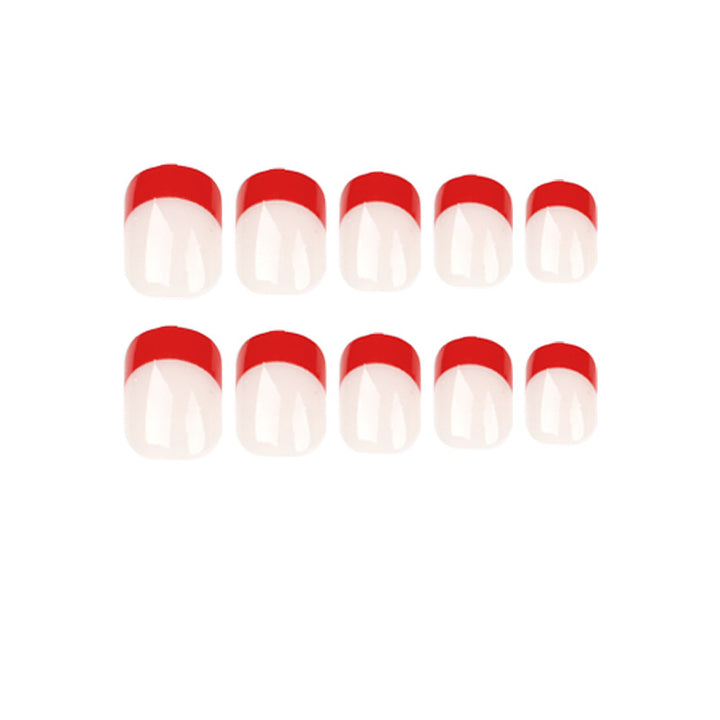 Elegant and creative nail art with French tip Stornfield