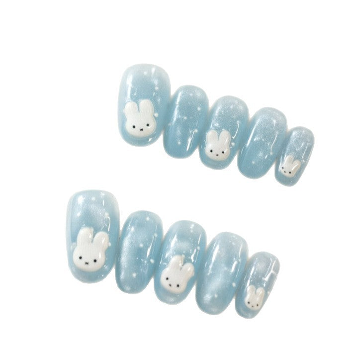 Artificial nails with sweet bunny motif Stornfield
