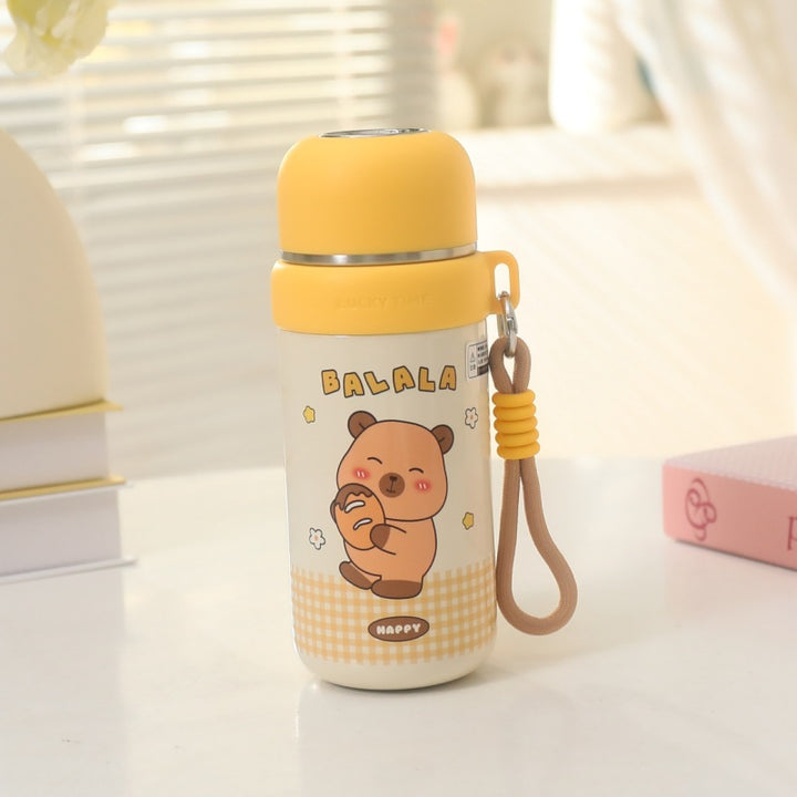 Women's Insulated Thermos Bottle with Fun Bear Design Stornfield