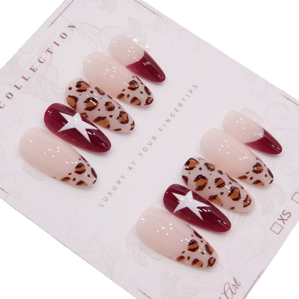 Luxury Leopard Print Press-On Nail Set