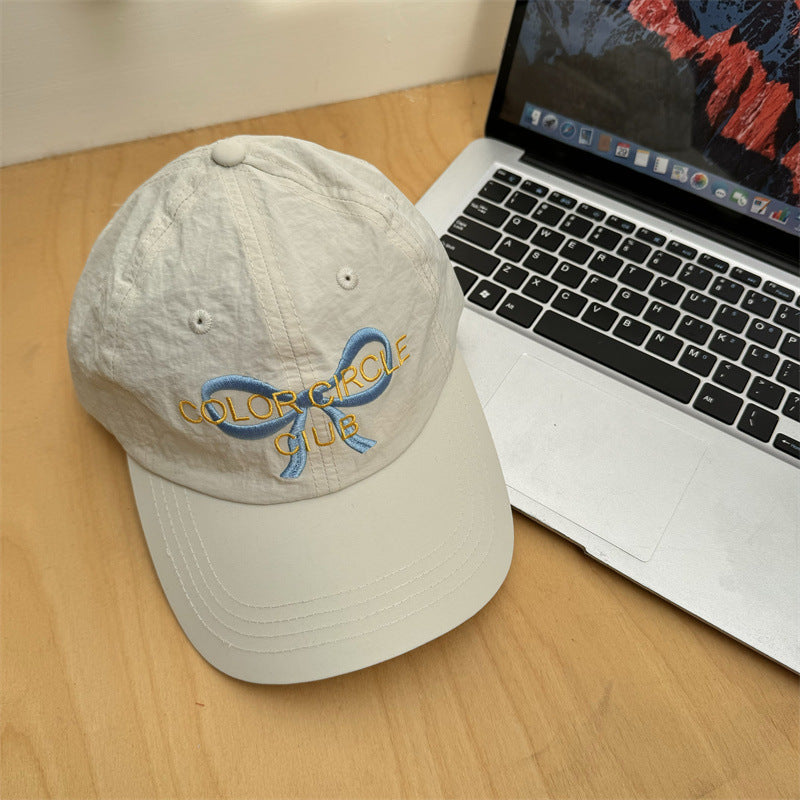 Women's Embroidered Bow-Detail Baseball Cap Stornfield