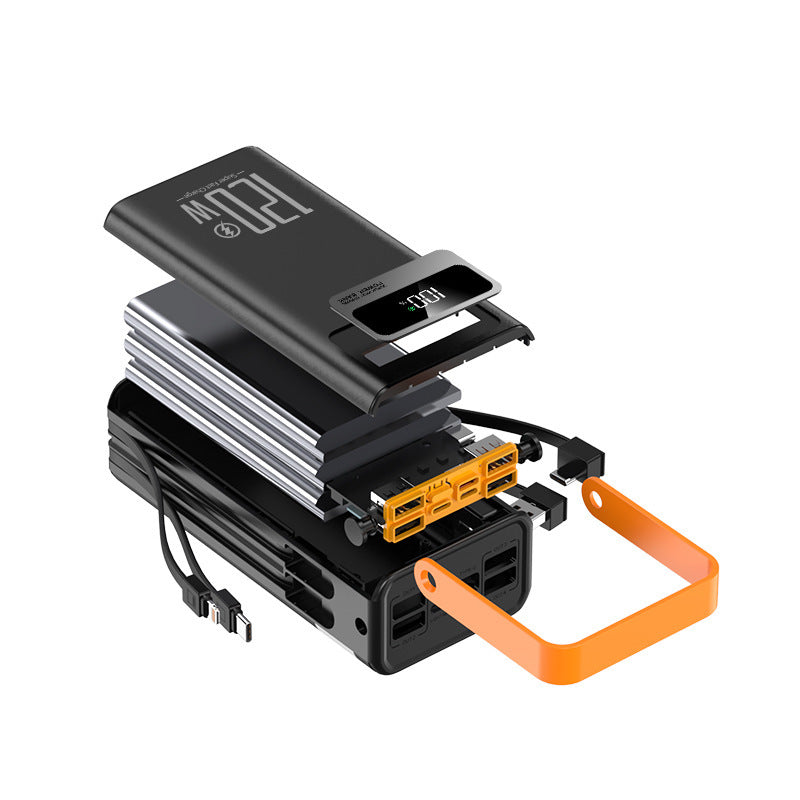 Portable power bank with multifunctional charging port and integrated fast charging technology Stornfield