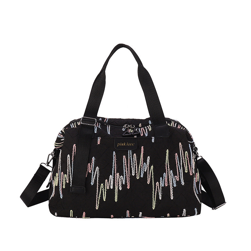Chic Textured Travel Duffle Bag Stornfield
