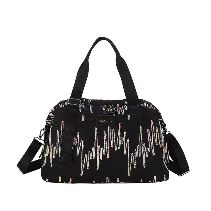 Chic Textured Travel Duffle Bag Stornfield