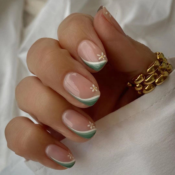 Artificial nails with floral design Stornfield