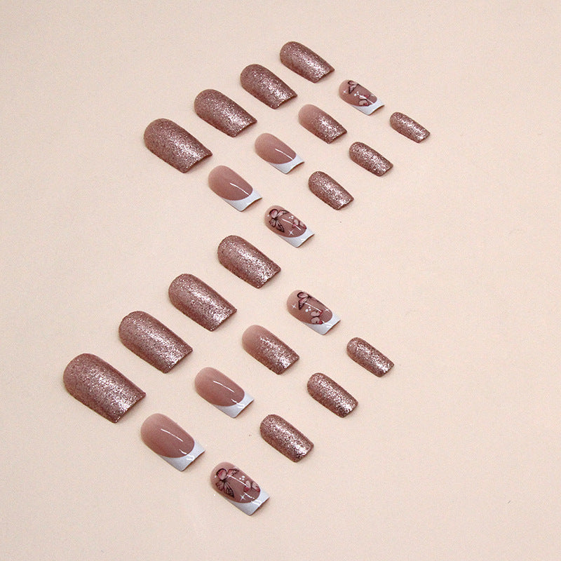 Decorative Butterfly and Glitter Nail Art Stornfield