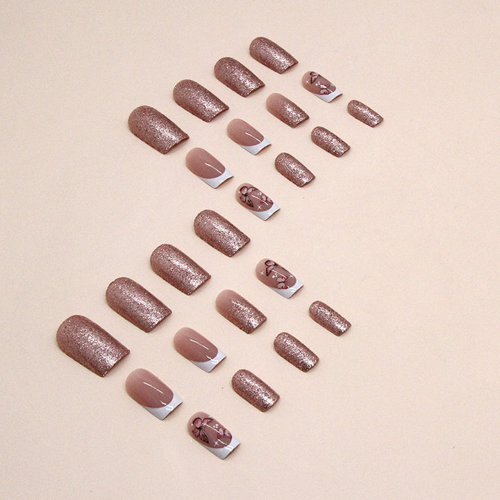 Decorative Butterfly and Glitter Nail Art Stornfield