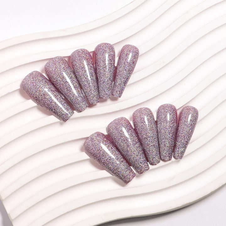 Glamorous Glittering Press-On Nail Tips Stornfield