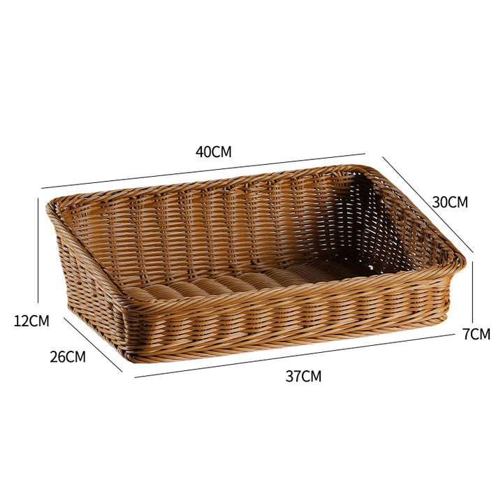 Unisex Portable Storage Box made of Woven Rattan Stornfield