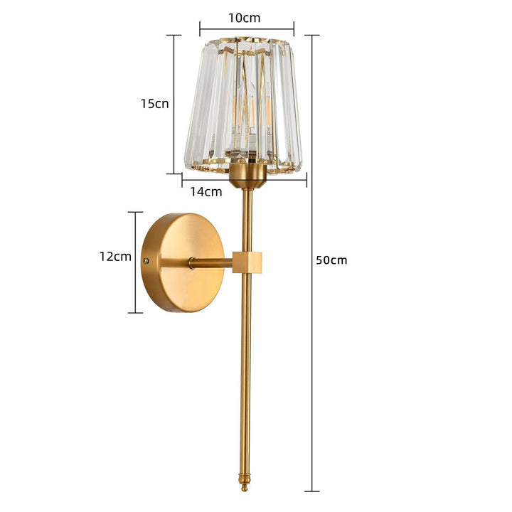 Crystal-Accented Wall Sconce