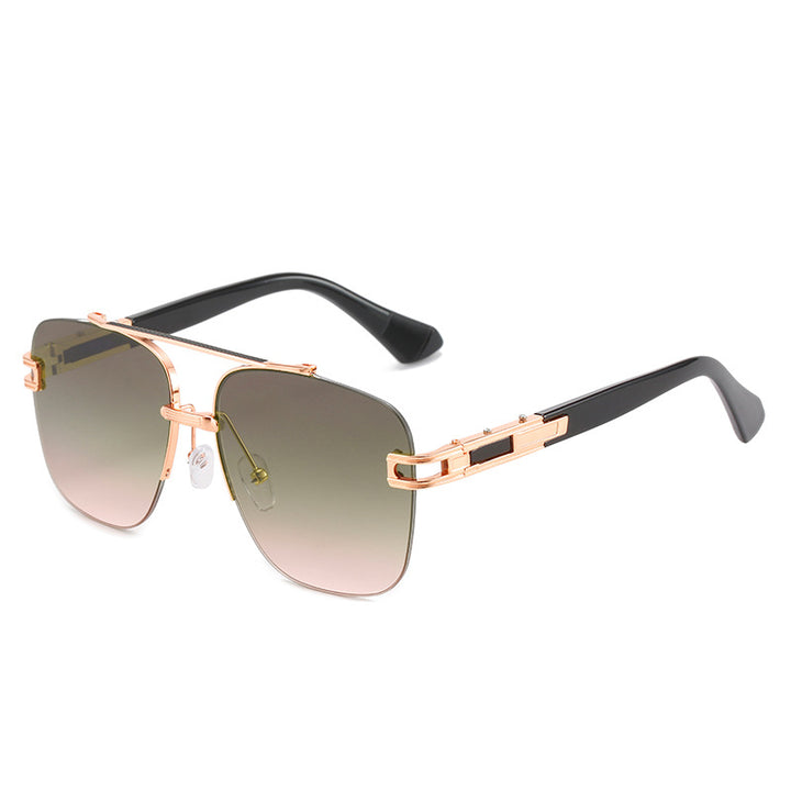 Women's fashionable square sunglasses with elegant metal frame Stornfield